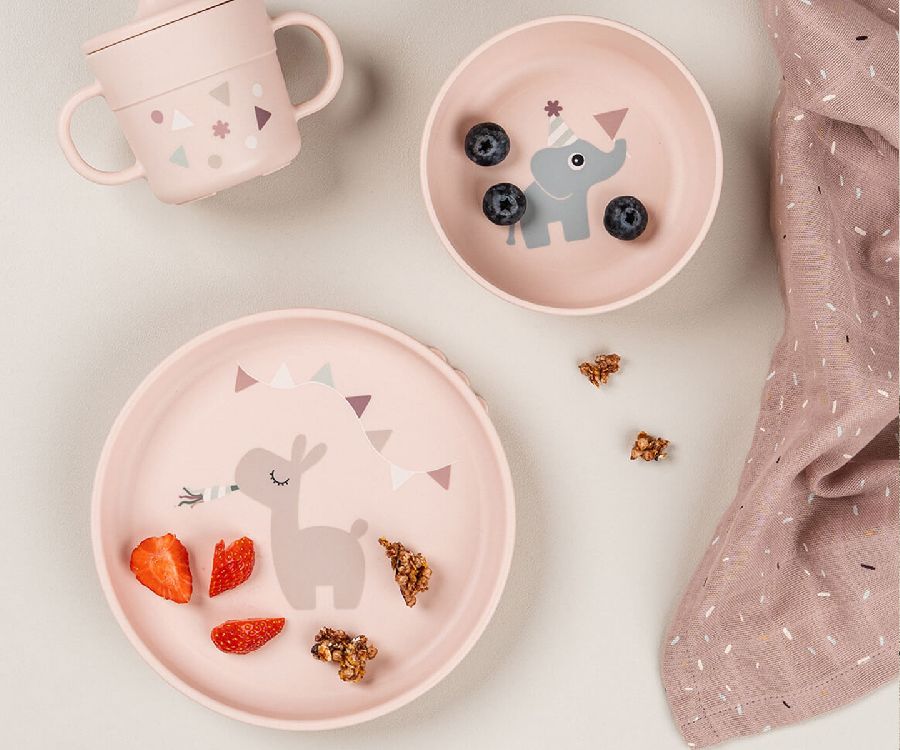 Eetset Done by Deer Celebration | Foodie Dinner Set W/Suction