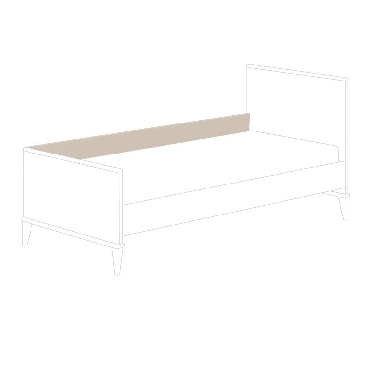 Beschermzijde Jonte 120x200, cashmere beige voor Jonte eenpersoonsbed PAIDI Kamer beschermzijde
