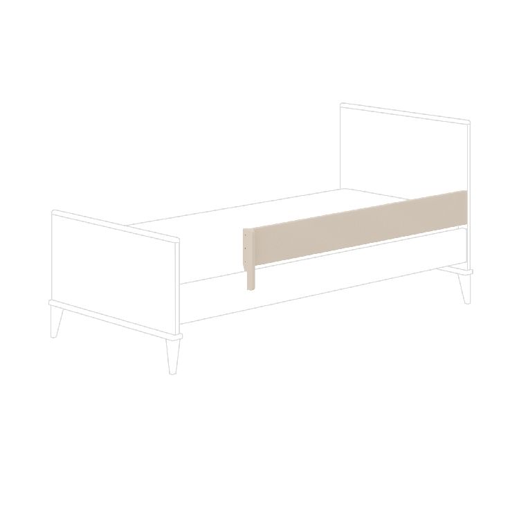 Beschermzijde Jonte 120x200, cashmere beige voor Jonte eenpersoonsbed PAIDI Kamer beschermzijde