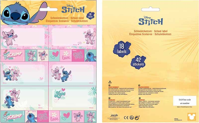 Etiketten Danneels, schooletiketten | Stitch