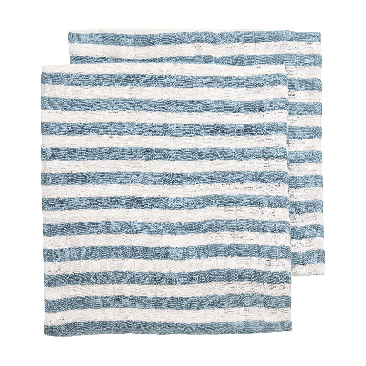 Tetra doek Meyco Baby Pre-washed | Fat Stripe jeans blue