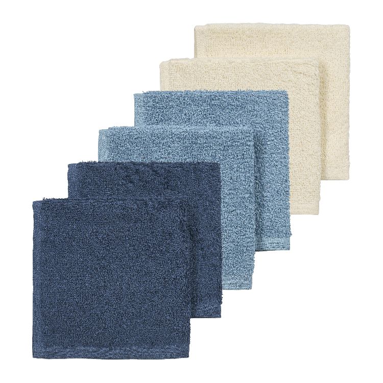 Monddoek Meyco Baby 6-Pack | Jeans Blue