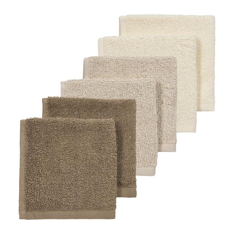 Monddoek Meyco Baby 6-Pack | Soft Sand