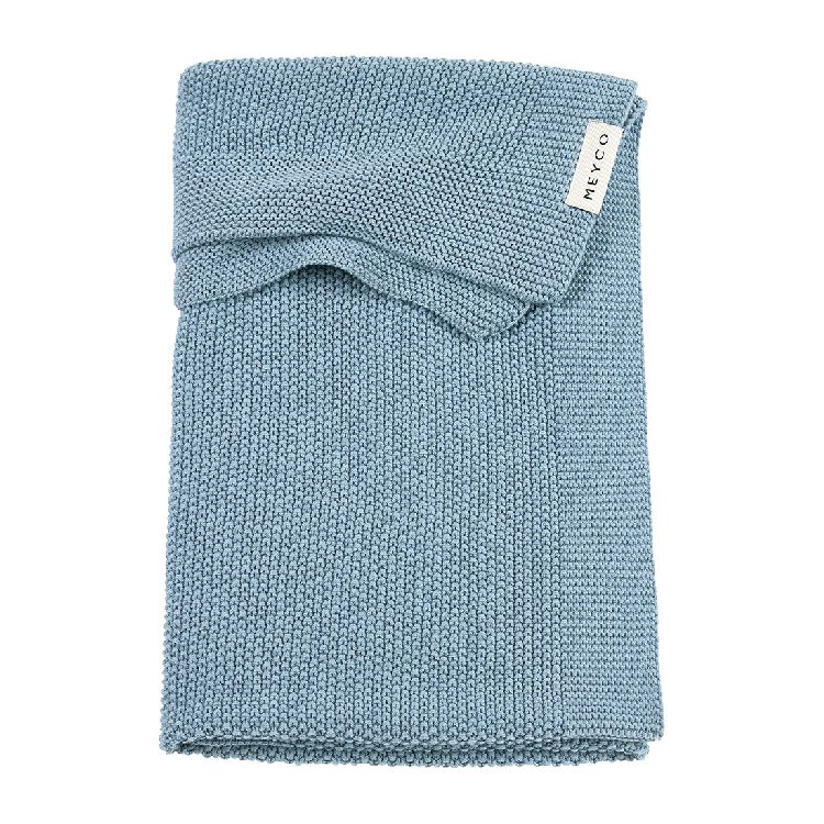 Deken Meyco Baby, geschikt voor babybed 60x120/babybed 70x140 | Mini Relief Jeans Blue