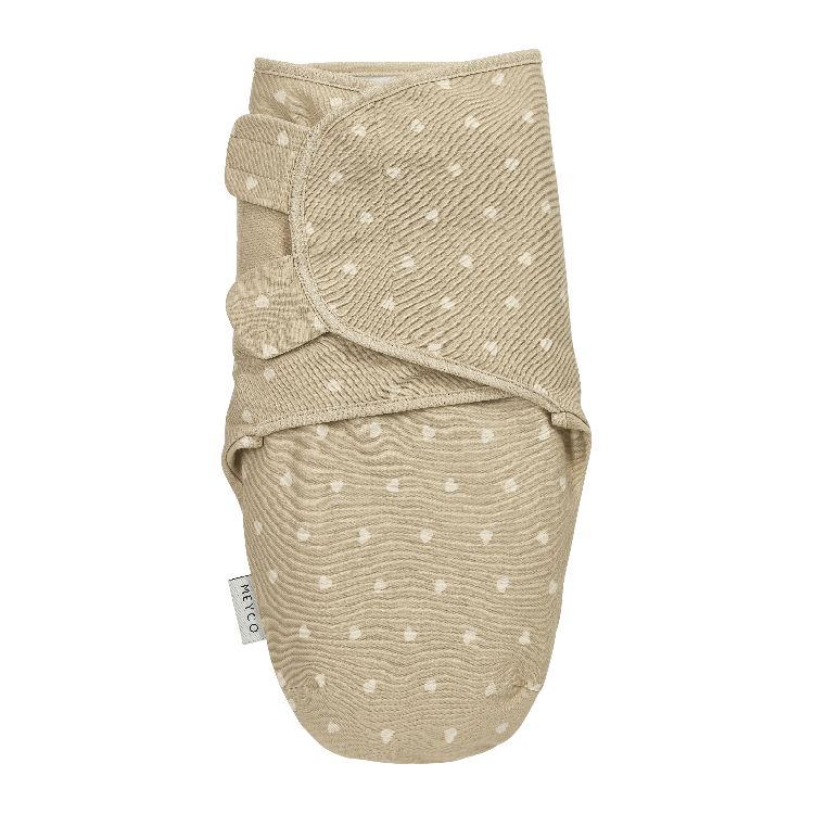 Inbakeren Meyco Baby Swaddle, 0 - 3 maand | Sweet Heart sand-soft sand