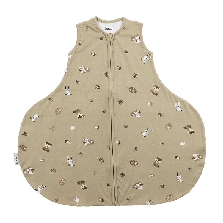 Slaapzak Meyco Baby Heupdysplasie, 3/6 maanden, 0.5 TOG | Forest Animals sand