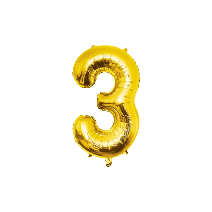 Feestartikelen PD Party Foil Balloon 86cm - no.3, ballon