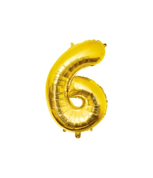 Feestartikelen PD Party Foil Balloon 86cm - no.6, ballon