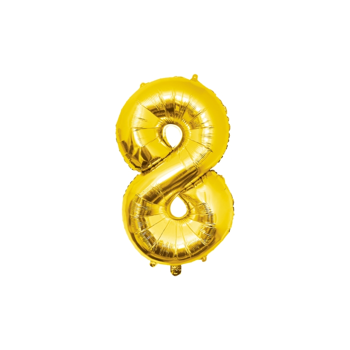 Feestartikelen PD Party Foil Balloon 86cm - no.8, ballon