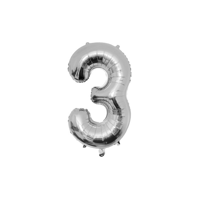 Feestartikelen PD Party Foil Balloon 86cm - no.3, ballon
