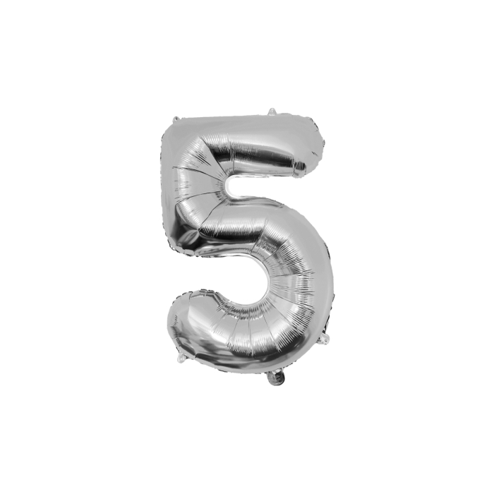 Feestartikelen PD Party Foil Balloon 86cm - no.5, ballon