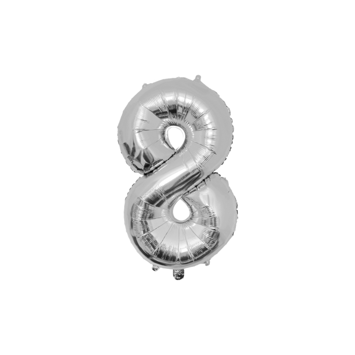 Feestartikelen PD Party Foil Balloon 86cm - no.8, ballon