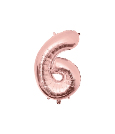 Feestartikelen PD Party Foil Balloon 86cm - no.6, ballon