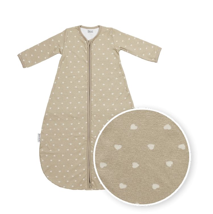 Slaapzak Meyco Baby, 9/12 maanden, 1.0 TOG | Sweet Heart sand-soft sand
