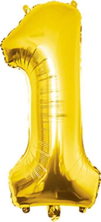 Feestartikelen PD Party Foil Balloon 40cm - no.1, ballon