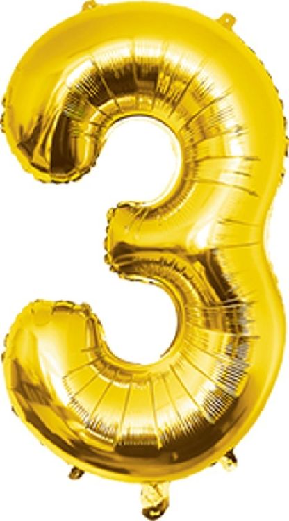 Feestartikelen PD Party Foil Balloon 40cm - no.3, ballon