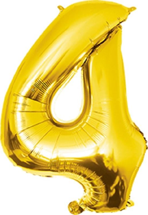 Feestartikelen PD Party Foil Balloon 40cm - no.4, ballon