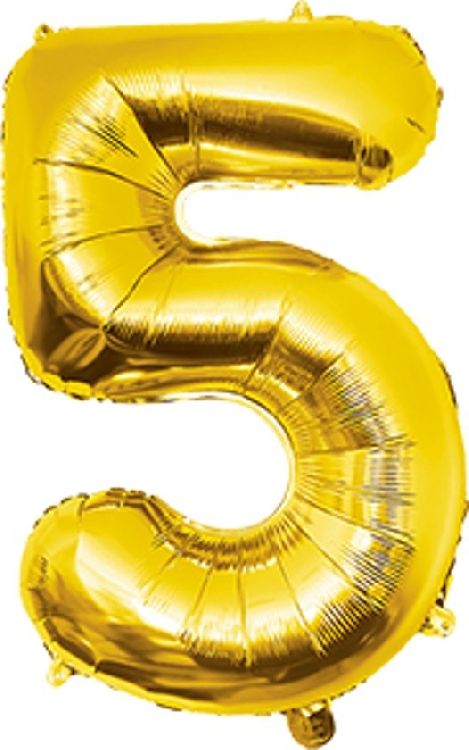 Feestartikelen PD Party Foil Balloon 40cm - no.5, ballon