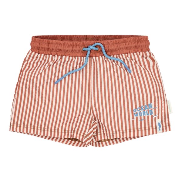 Badmode Little Dutch, zwemshort | Ocean Brown Stripes