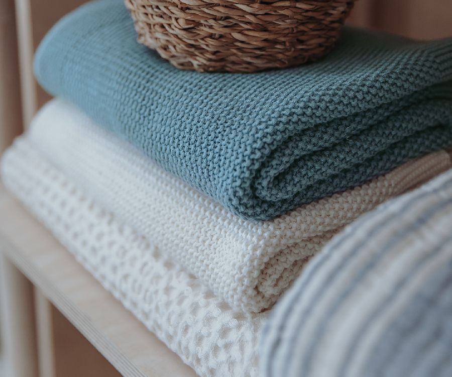 Deken Meyco Baby, geschikt voor babybed 60x120/babybed 70x140 | Mini Relief Naturel