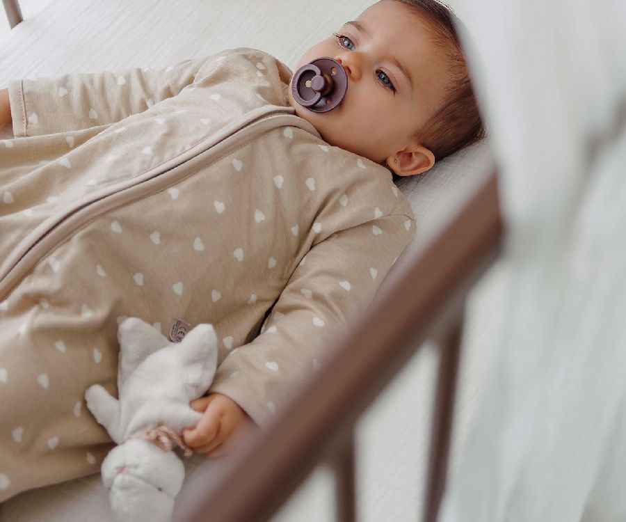 Slaapzak Meyco Baby, 3/6 maanden, 1.0 TOG | Sweet Heart sand-soft sand