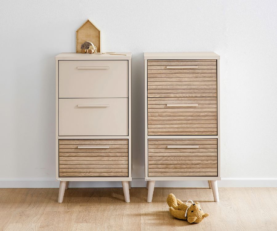 Ladenkast PAIDI, Eefje Cashmere Beige/Groovy Oak
