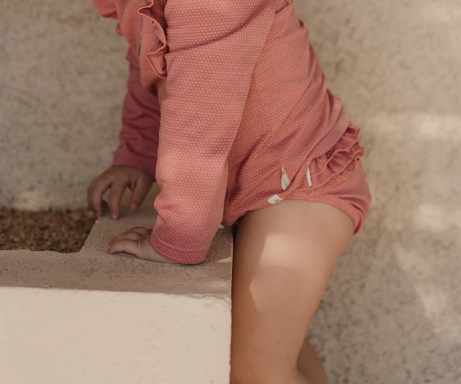 Badmode Little Dutch, zwemslip | Dreamy Pink Sparkle