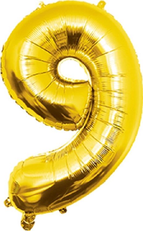 Feestartikelen PD Party Foil Balloon 40cm - no.9, ballon