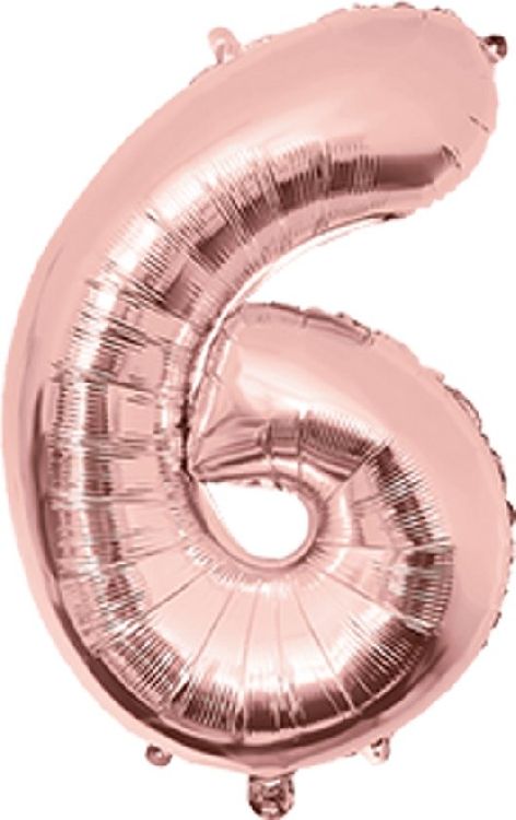 Feestartikelen PD Party Foil Balloon 40cm - no.6, ballon
