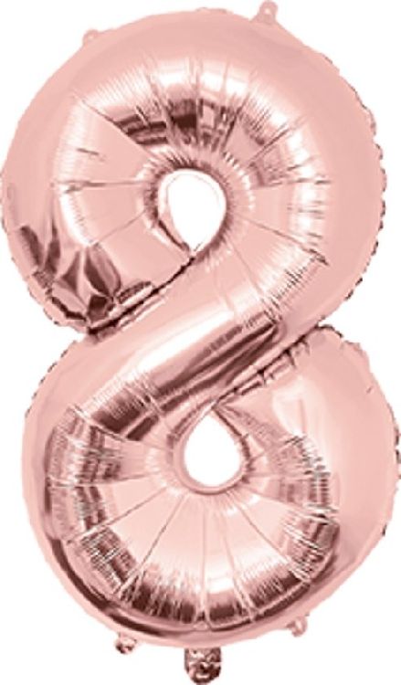 Feestartikelen PD Party Foil Balloon 40cm - no.8, ballon