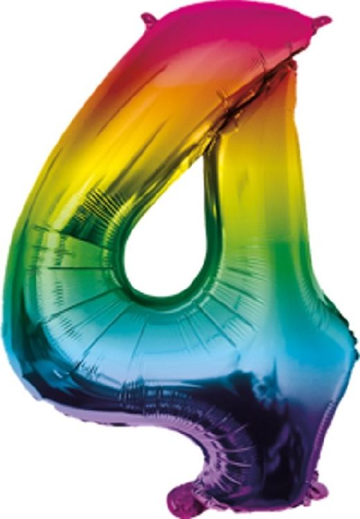 Feestartikelen PD Party Foil Balloon 40cm - no.4, ballon