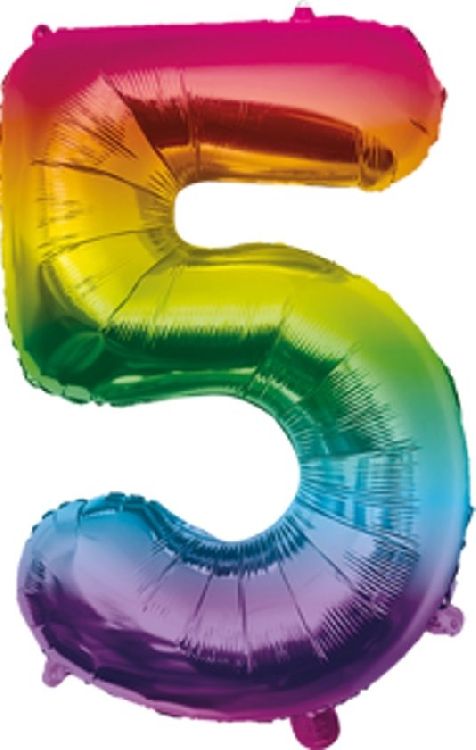 Feestartikelen PD Party Foil Balloon 40cm - no.5, ballon