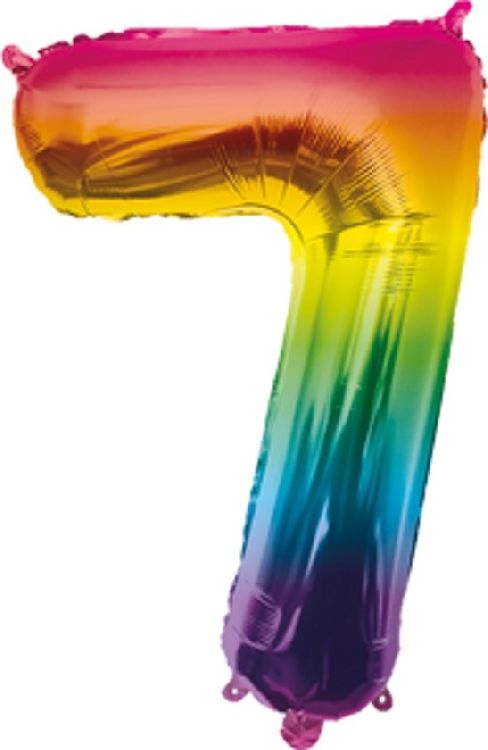 Feestartikelen PD Party Foil Balloon 40cm - no.7, ballon