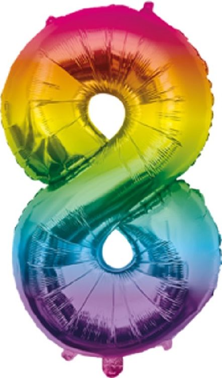 Feestartikelen PD Party Foil Balloon 40cm - no.8, ballon
