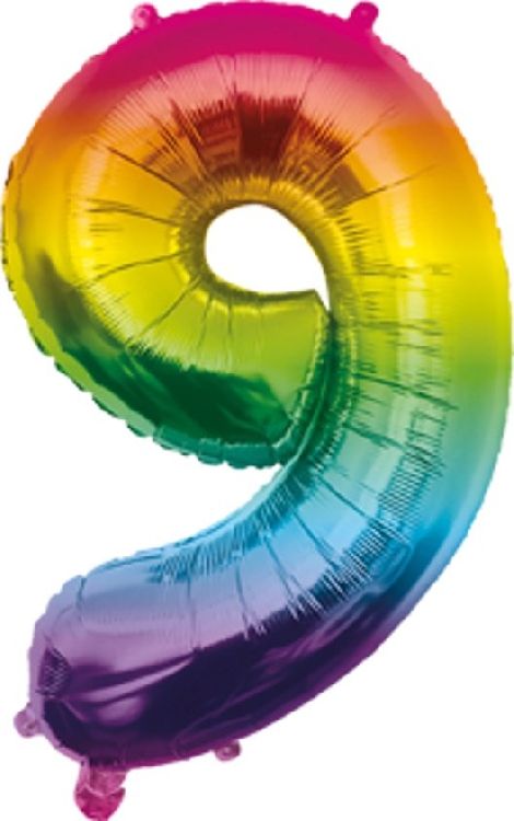 Feestartikelen PD Party Foil Balloon 40cm - no.9, ballon