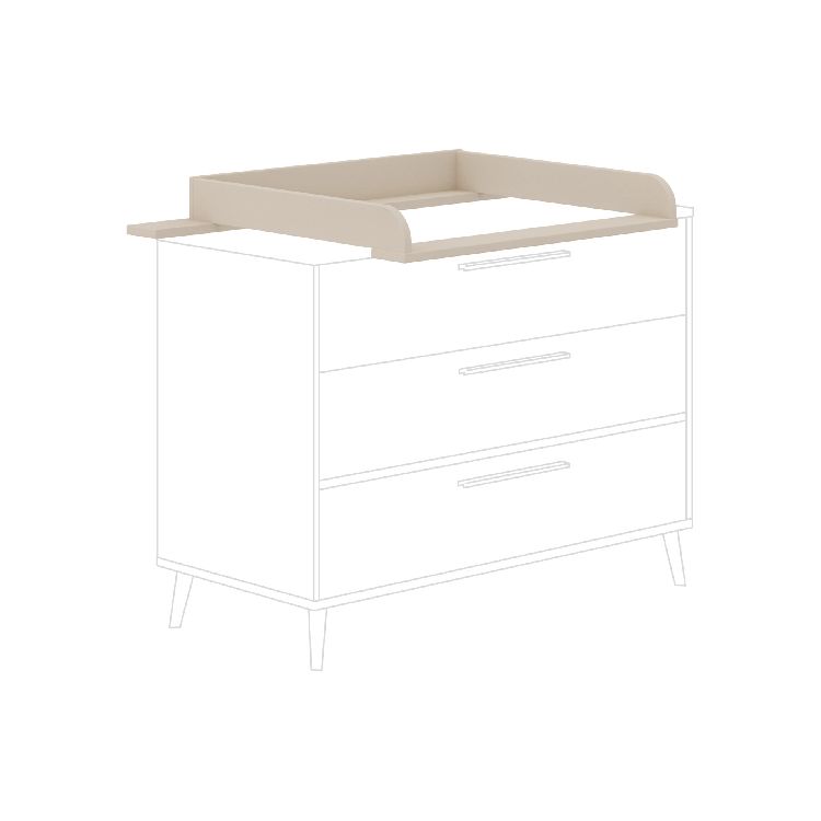 Commodeverdieper PAIDI, Eefje Cashmere Beige/Groovy Oak, geschikt voor commode PAIDI Eefje Large Cashmere Beige/Groovy Oak