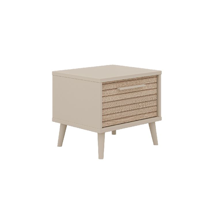 Nachtkastje PAIDI, Eefje Cashmere Beige/Groovy Oak