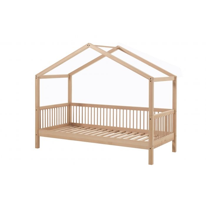 Bedhuis Jaxx furniture, Forrest natural beech, Housebed Forrest natural beech 90x200, eenpersoonsbed