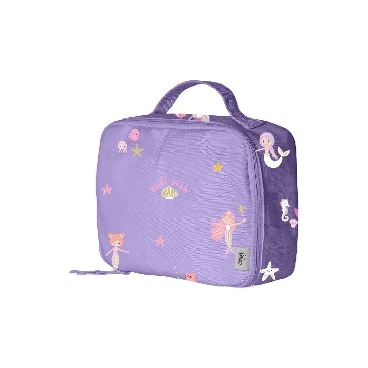 Koeltas Citron, Insulated Square Lunchbag | Mermaid