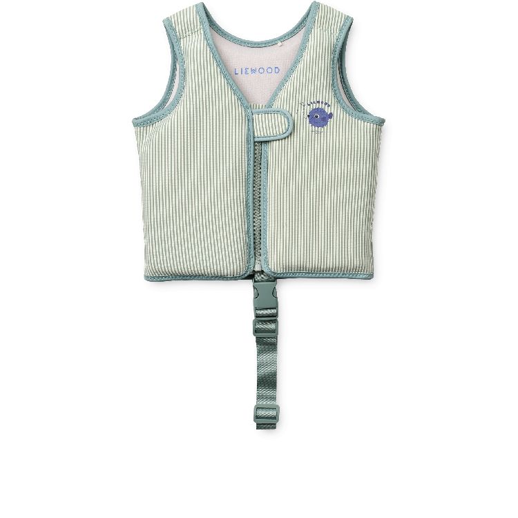 Zwemvest & puddle jumper Liewood, Dove Seersucker, 11 kg- 15 kg