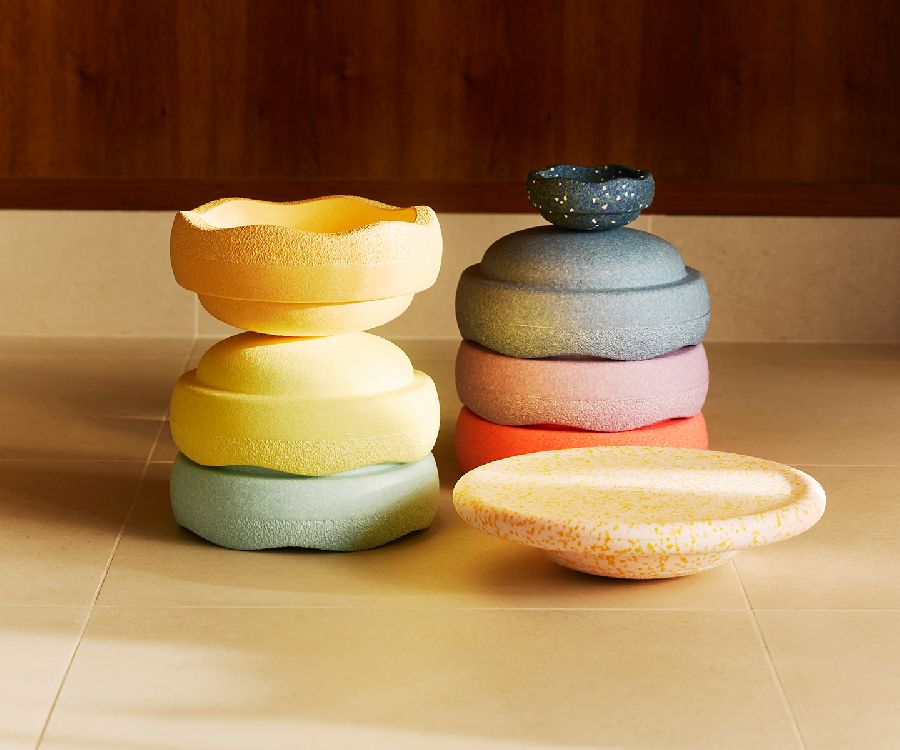 Stapelsteen Stapelstein, Spring Special Rainbow Set Pastel | Special Water Lily