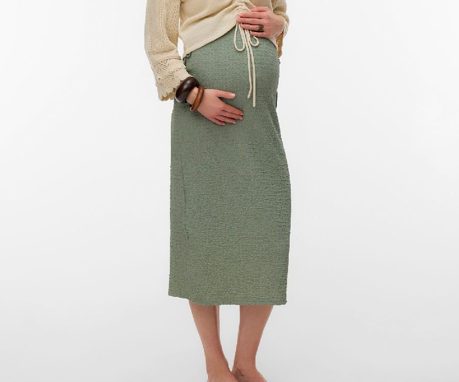 Rok MAMA LICIOUS MLMarte Jrs Midi Skirt HW