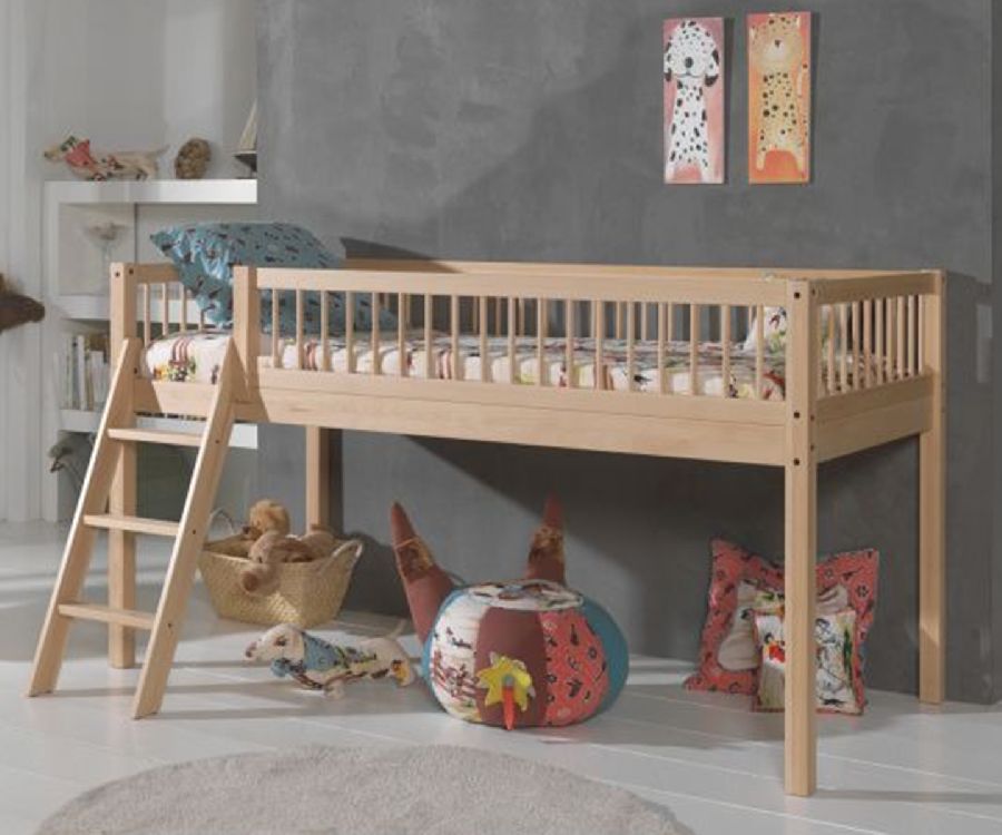 Hoog/halfhoog slaper Jaxx furniture, Forrest natural beech