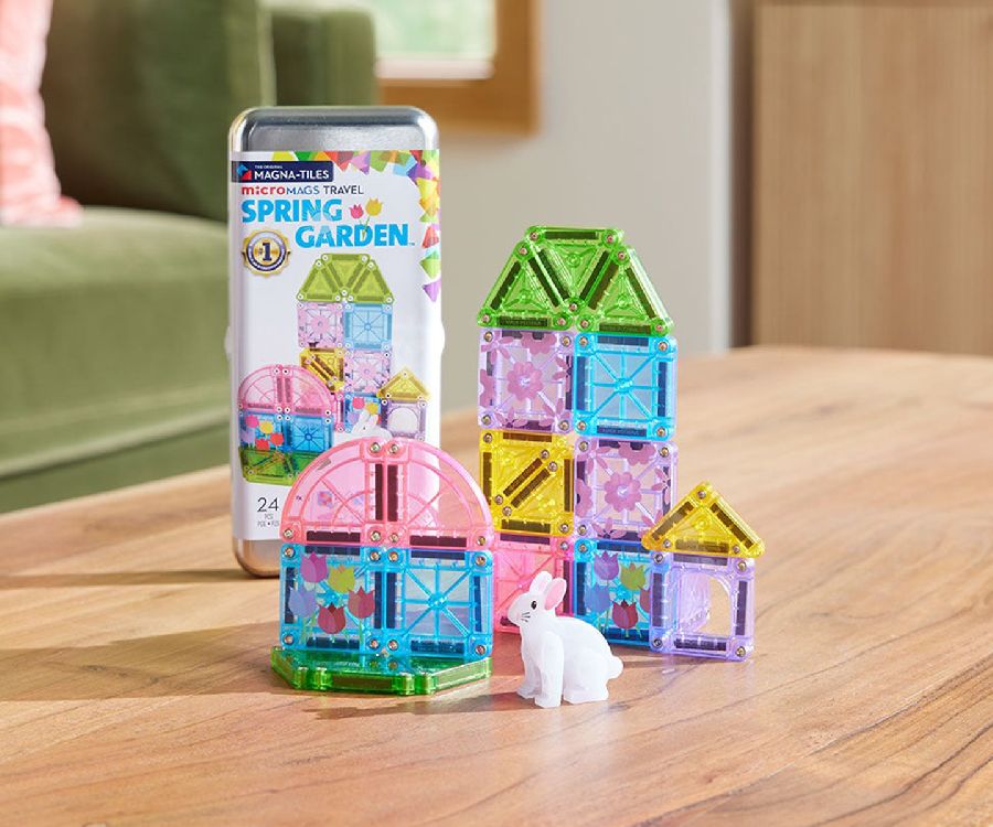 Magnetische bouwtegels Magna-Tiles microMAGS Spring Garden