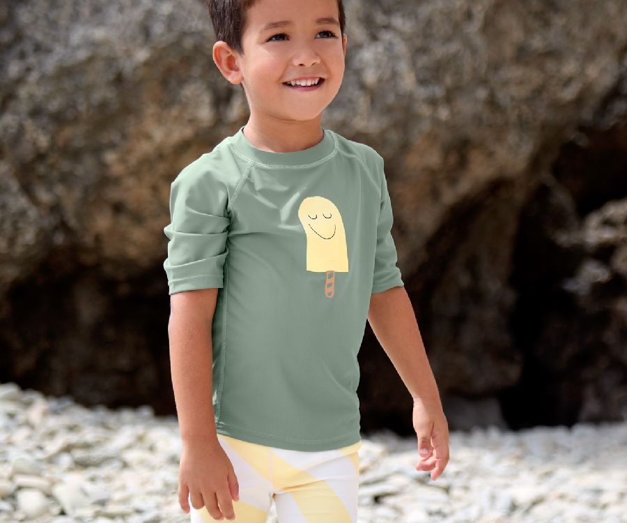 Badmode Laessig Short Sleeve Rashguard, zwemshirt | Splash & Fun