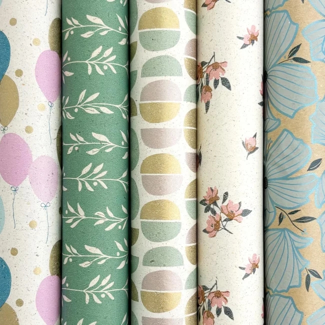 KAFTPAPIER Rosie, multikleur, 1 rol = 70 x 200 cm, assortiment,1 stuks