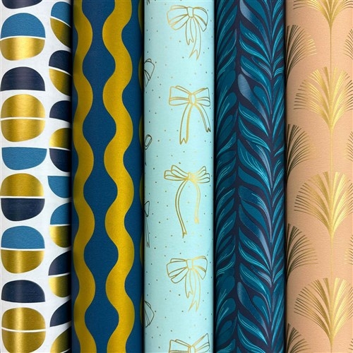 KAFTPAPIER Suzanne, multikleur, 1 rol = 70 x 150 cm, assortiment,1 stuks