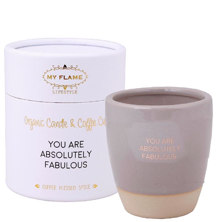 KAARS Sojakaars in koffiekop, you are absolutely fabulous, coffee kissed spice, roze, 35u, 1st