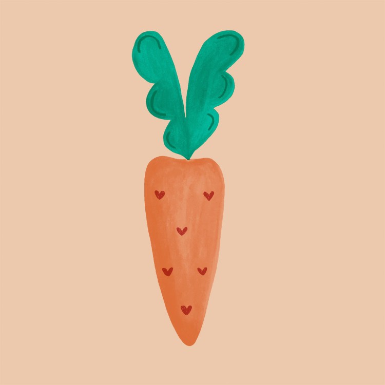 Servetten Paper+Design, Carrot Charm, 33 x 33 cm, 20 stuk(s)