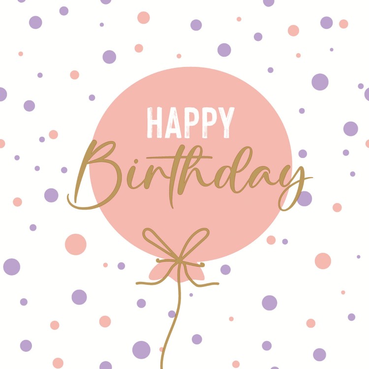 Servetten Paper+Design, B-day Balloon Pink, 33 x 33 cm, 20 stuk(s)